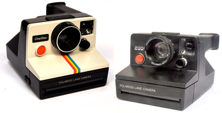 vintage polaroid camera film